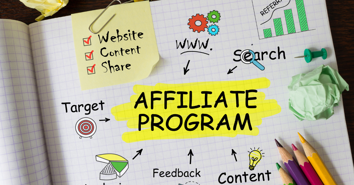 A web shpwing what an affiliate program comprises of