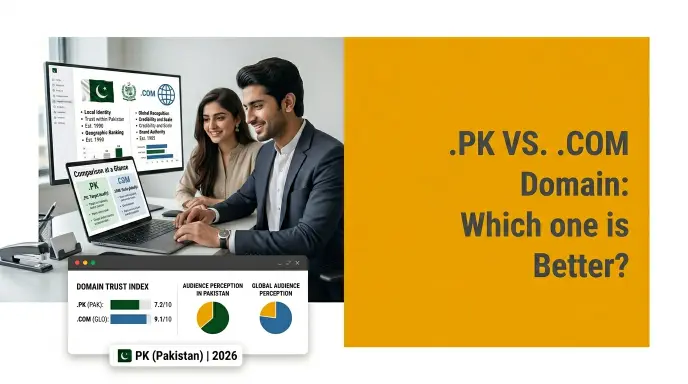 .pk Domain vs .com Domain: Which Is Better for Pakistani Business?